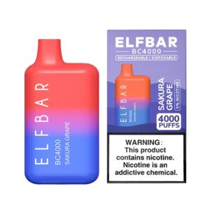 ELF BAR BC4000 Disposable 4000 Puffs Sakura Grape 650mAh